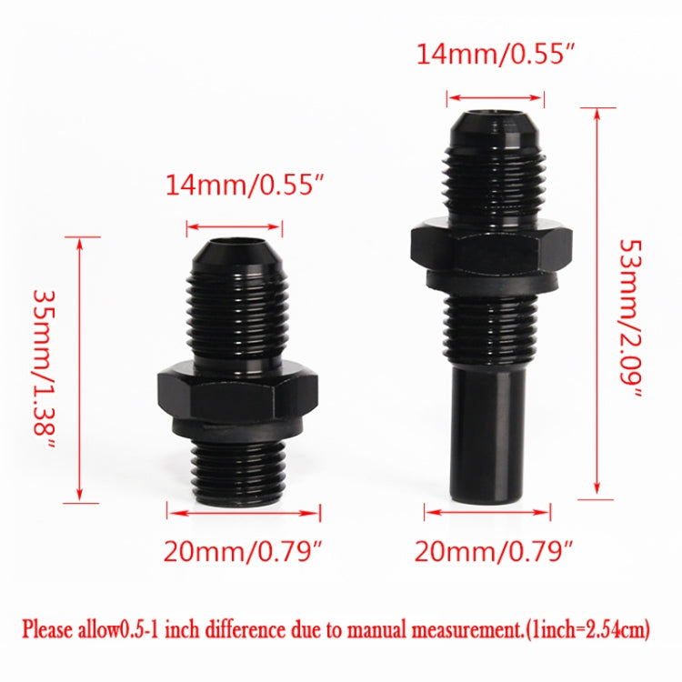 2 PCS Car Transmission Oil Cooler Adapters AN6-1/4NPS Threaded Joints - Engine Repair Tools by buy2fix | Online Shopping UK | buy2fix