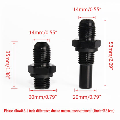 2 PCS Car Transmission Oil Cooler Adapters AN6-1/4NPS Threaded Joints - Engine Repair Tools by buy2fix | Online Shopping UK | buy2fix