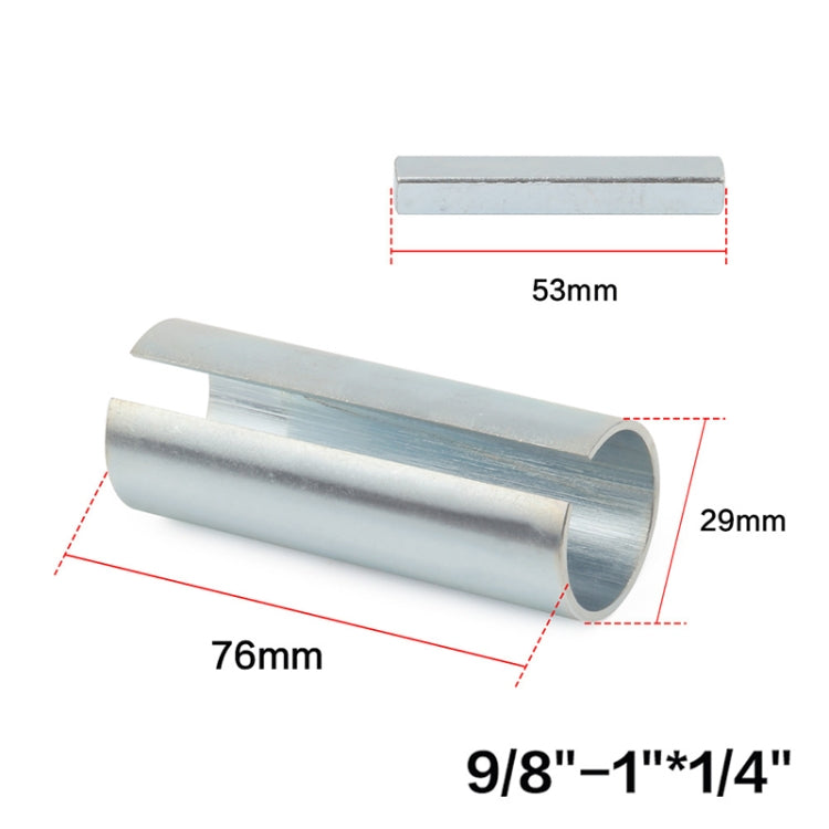 1 inch to 9/ 8 inch Gas Engine Pulley Crank Shaft Sleeve Adapter Predator with 1/4 inch Keystock - Engine Fittings by buy2fix | Online Shopping UK | buy2fix
