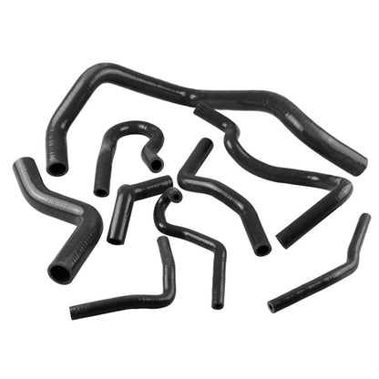 9 PCS Auto Silicone Radiator Hose Kit for Honda Civic D15 D16 EG EK 1992-2000(Black) - Engine Fittings by buy2fix | Online Shopping UK | buy2fix