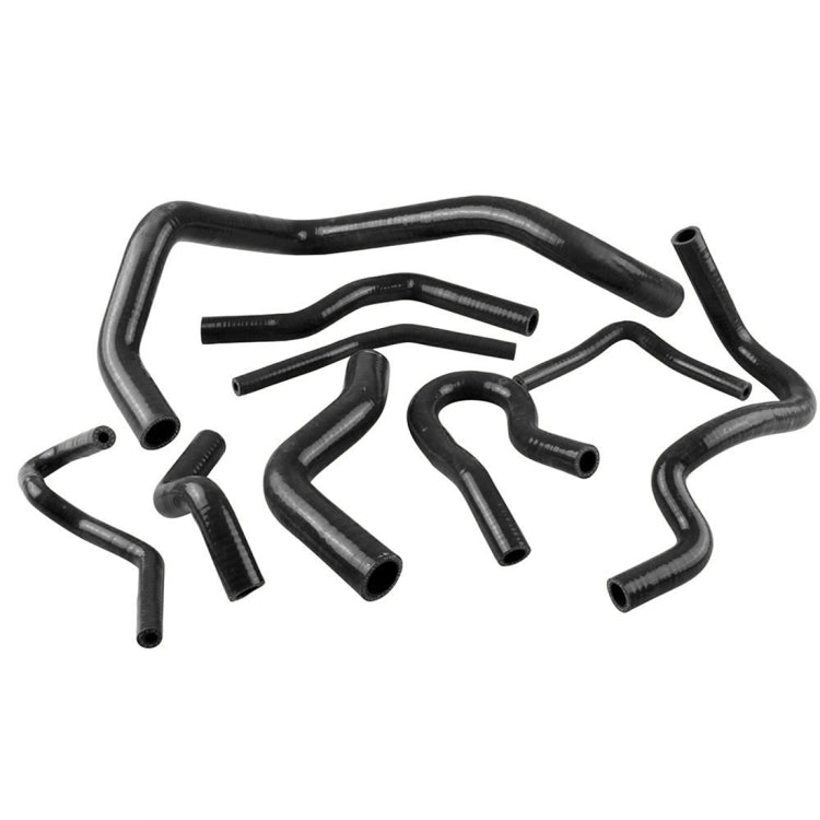 9 PCS Auto Silicone Radiator Hose Kit for Honda Civic D15 D16 EG EK 1992-2000(Black) - Engine Fittings by buy2fix | Online Shopping UK | buy2fix