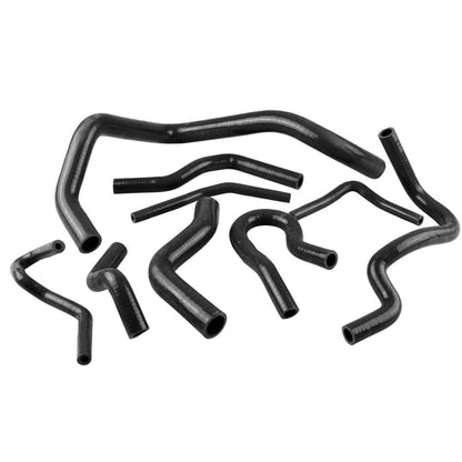 9 PCS Auto Silicone Radiator Hose Kit for Honda Civic D15 D16 EG EK 1992-2000(Black) - Engine Fittings by buy2fix | Online Shopping UK | buy2fix