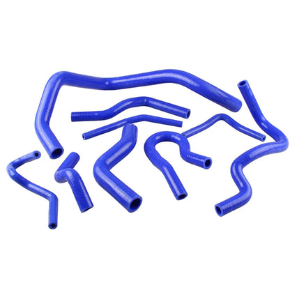 9 PCS Auto Silicone Radiator Hose Kit for Honda Civic D15 D16 EG EK 1992-2000(Blue) - Engine Fittings by buy2fix | Online Shopping UK | buy2fix