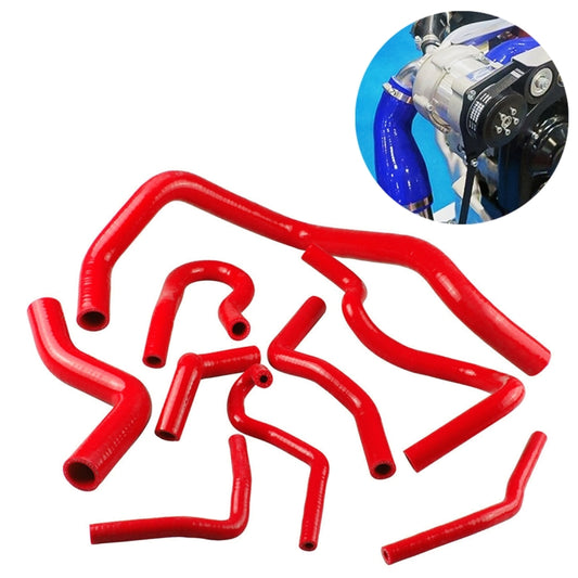9 PCS Auto Silicone Radiator Hose Kit for Honda Civic D15 D16 EG EK 1992-2000(Red) - Engine Fittings by buy2fix | Online Shopping UK | buy2fix
