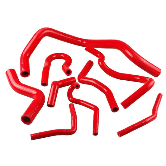 9 PCS Auto Silicone Radiator Hose Kit for Honda Civic D15 D16 EG EK 1992-2000(Red) - Engine Fittings by buy2fix | Online Shopping UK | buy2fix