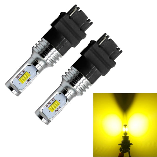 2 PCS 3156 72W 1000LM 6000-6500K Car Auto Turn Backup LED Bulbs Reversing Lights, DC 12-24V(Yellow Light) - Arrow Turn Lights by buy2fix | Online Shopping UK | buy2fix