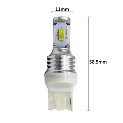 2 PCS T20/7440 72W 1000LM 6000-6500K Bright White Light Car Turn Backup LED Bulbs Reversing Lights, DC 12-24V (Yellow Light) - Arrow Turn Lights by buy2fix | Online Shopping UK | buy2fix