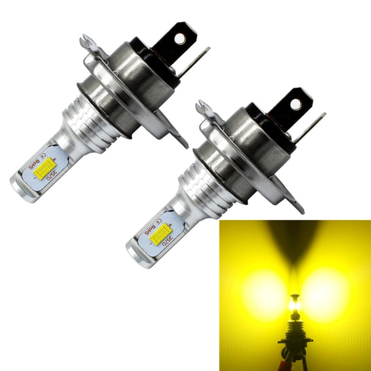 2 PCS H4 72W 1000LM 6000-6500K Super Bright White Light Car Fog LED Bulbs, DC 12-24V (Yellow Light) - Fog / Driving Lights by buy2fix | Online Shopping UK | buy2fix