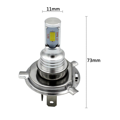 2 PCS H4 72W 1000LM 6000-6500K Super Bright White Light Car Fog LED Bulbs, DC 12-24V (Yellow Light) - Fog / Driving Lights by buy2fix | Online Shopping UK | buy2fix