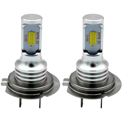 2 PCS H7 72W 1000LM 6000-6500K Super Bright White Light Car Fog LED Bulbs, DC 12-24V(Yellow Light) - Fog / Driving Lights by buy2fix | Online Shopping UK | buy2fix