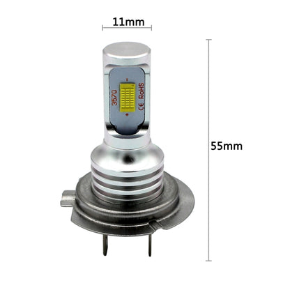 2 PCS H7 72W 1000LM 6000-6500K Super Bright White Light Car Fog LED Bulbs, DC 12-24V(Yellow Light) - Fog / Driving Lights by buy2fix | Online Shopping UK | buy2fix
