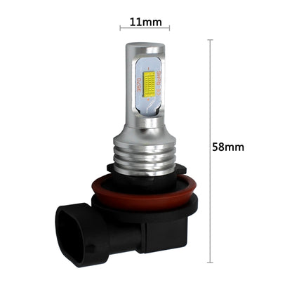 2 PCS H8/H11 72W 1000LM 6000-6500K Super Bright White Light Car Fog LED Bulbs, DC 12-24V(White Light) - Fog / Driving Lights by buy2fix | Online Shopping UK | buy2fix