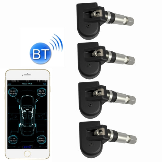 VC601 TPMS 4 Built-in Sensors Tire Pressure Monitoring Alarming System Diagnostic-tool with Bluetooth 4.0 Work on Android / iOS / iPad - Tire Pressure Gauges by buy2fix | Online Shopping UK | buy2fix