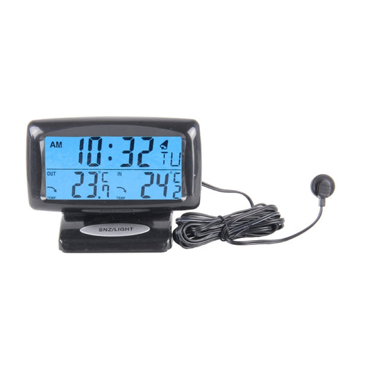 SH-350-2 Multi-Function Digital Temperature Thermometer Alarm Clock LCD Monitor Battery Meter Detector Display - Clocks & Car Meters by buy2fix | Online Shopping UK | buy2fix