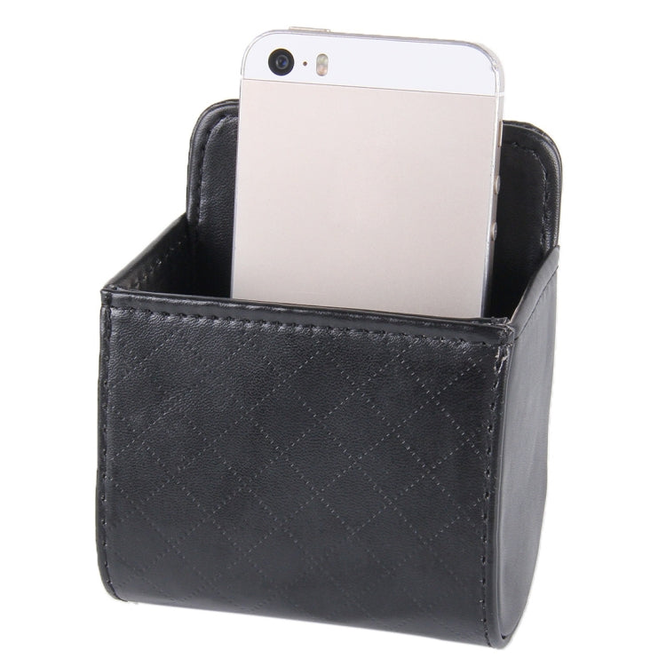 Car Air Vent Mobile Cellphone Pocket Bag Pouch Box Storage Organizer Carrying Case(Black) by buy2fix
