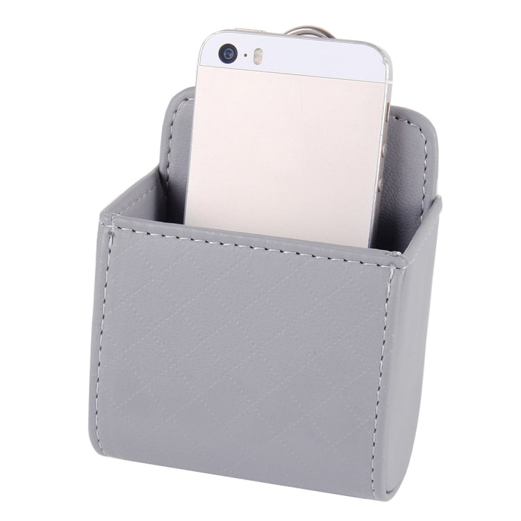 Car Air Vent Mobile Cellphone Pocket Bag Pouch Box Storage Organizer Carrying Case(Grey) by buy2fix