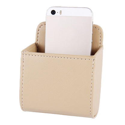 Car Air Vent Mobile Cellphone Pocket Bag Pouch Box Storage Organizer Carrying Case(Khaki) by buy2fix