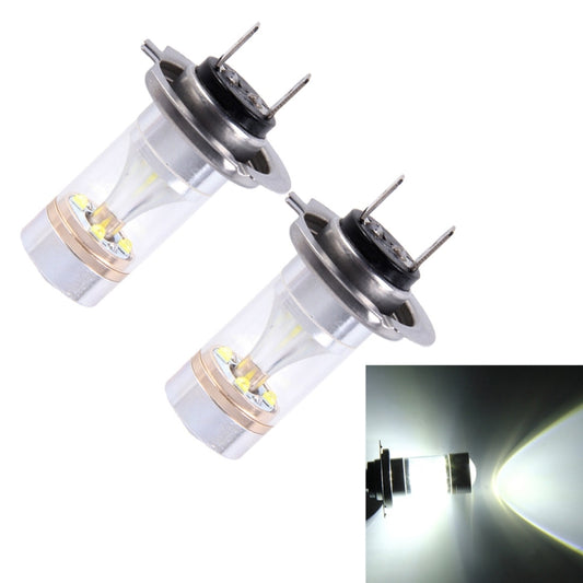 2 PCS H7 30W 350 LM 6000K White Light 6 LED Car Fog Light Bulb, DC 12V - Fog / Driving Lights by buy2fix | Online Shopping UK | buy2fix