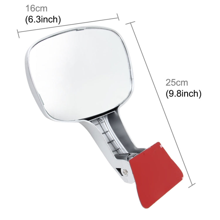 Car Rear Seat Rearview Mirror Back Row Rear View Mirror Children Observed Interior Mirror(Silver) by buy2fix