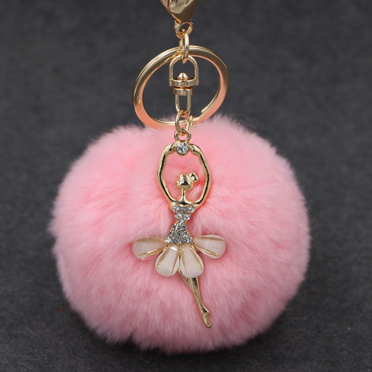 Ballet Golden Keychain Key Holder Key Chains Rings Holder Rex Rabbit Car Bag Pendant Fashion Bag Ornaments Pendant, Random Color Delivery by buy2fix