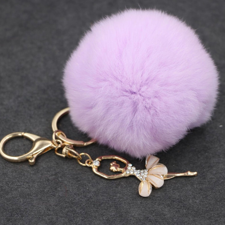 Ballet Golden Keychain Key Holder Key Chains Rings Holder Rex Rabbit Car Bag Pendant Fashion Bag Ornaments Pendant, Random Color Delivery by buy2fix