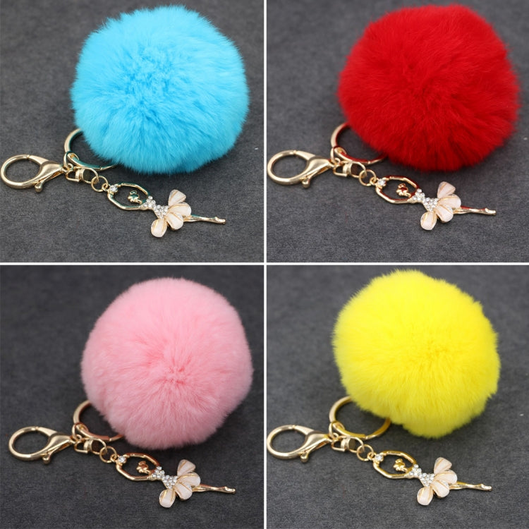 Ballet Golden Keychain Key Holder Key Chains Rings Holder Rex Rabbit Car Bag Pendant Fashion Bag Ornaments Pendant, Random Color Delivery by buy2fix