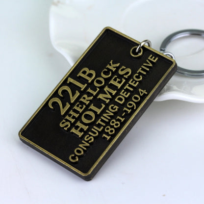 Detective Sherlock 221B Key Chain Car Key Ring Multi-functional Tool Key Holder Key Chains Rings Holder Pendant &#160;Auto Parts(Gold) - Key Rings by buy2fix | Online Shopping UK | buy2fix
