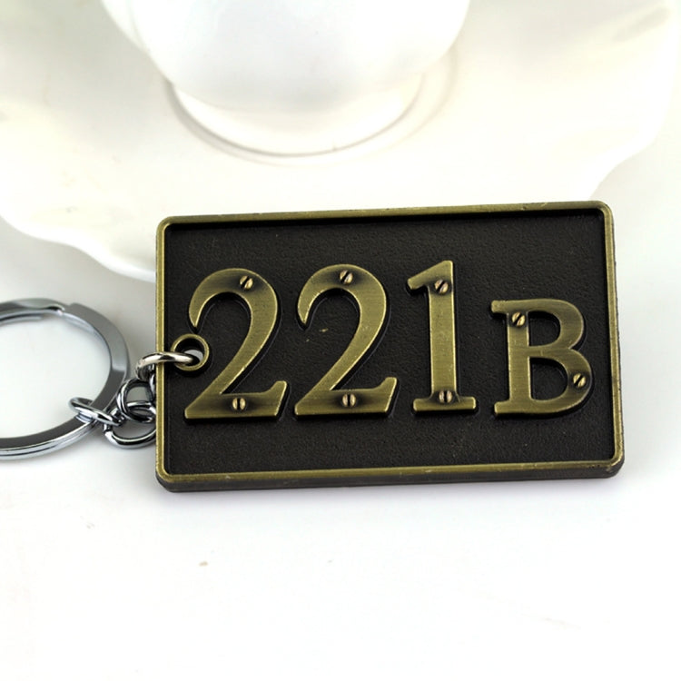 Detective Sherlock 221B Key Chain Car Key Ring Multi-functional Tool Key Holder Key Chains Rings Holder Pendant &#160;Auto Parts(Gold) - Key Rings by buy2fix | Online Shopping UK | buy2fix