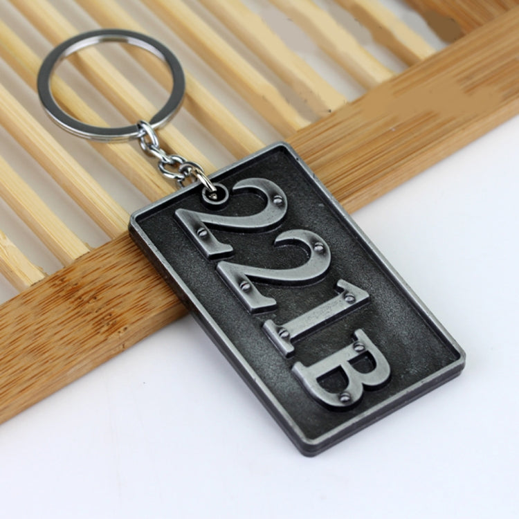 Detective Sherlock 221B Key Chain Car Key Ring Multi-functional Tool Key Holder Key Chains Rings Holder Pendant &#160;Auto Parts(Silver) - Key Rings by buy2fix | Online Shopping UK | buy2fix