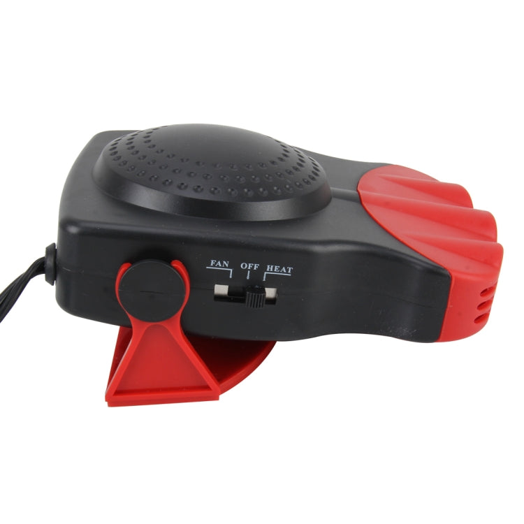 DC 12V 150W Cold and Warm Dual Use Three Outlet Car Auto Electronic Heater Fan Windshield Defroster Demister(Red) by buy2fix