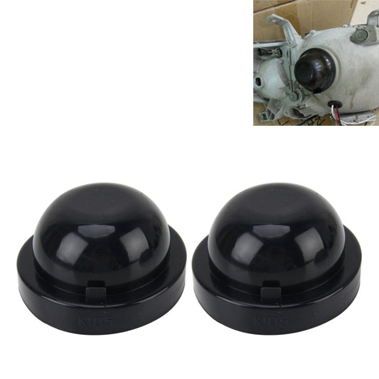 2 PCS K105 Universal Car LED Headlight HID Xenon Lamp Silicone Dust Cover Seal Caps Car Dust Cover Waterproof Dustproof Sealing Headlamp Cover for Car Retrofit, Inner Diameter: 10.5cm - Car Light Accessories by buy2fix | Online Shopping UK | buy2fix