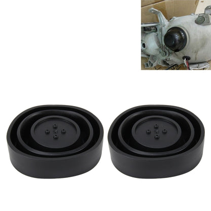 2 PCS Universal Car LED Headlight HID Xenon Lamp Silicone Dust Cover Seal Caps LED Headlight Seal Dust Seal Cover Dust Cover - Car Light Accessories by buy2fix | Online Shopping UK | buy2fix