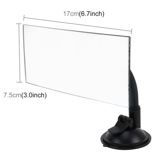 360 Degree Car Adjustable Interior Windshield Rectangular Blind Spot Mirror with Suck Cup Holder - Interior Mirrors by buy2fix | Online Shopping UK | buy2fix