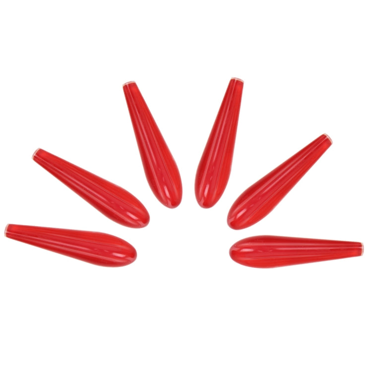 6 PCS Universal Resin Rear Spoiler Car Auto Rear Spoiler Exterior Rear Spoiler Kit Car Crash Strip Spoiler Routed Board Mute Rectifier Noise Reduction Spoiler(Red) by buy2fix