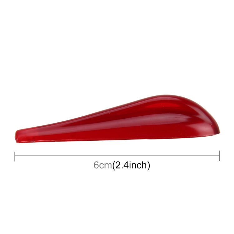 6 PCS Universal Resin Rear Spoiler Car Auto Rear Spoiler Exterior Rear Spoiler Kit Car Crash Strip Spoiler Routed Board Mute Rectifier Noise Reduction Spoiler(Red) by buy2fix