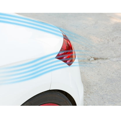 6 PCS Universal Resin Rear Spoiler Car Auto Rear Spoiler Exterior Rear Spoiler Kit Car Crash Strip Spoiler Routed Board Mute Rectifier Noise Reduction Spoiler(Red) by buy2fix