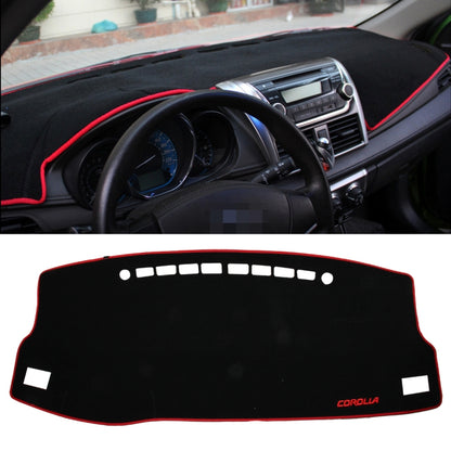 Left-hand Drive Car Light Instrument Panel Sunscreen Dashboard Mats Cover for Toyota New Corolla (2014-2018)，Please Note Model and Year(Red) by buy2fix
