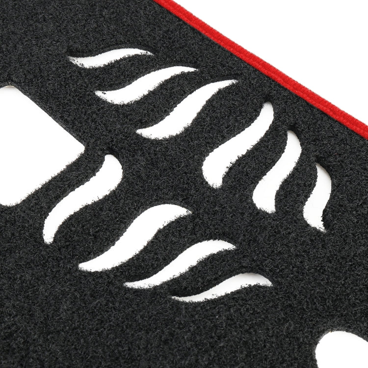 Left-hand Drive Dark Mat Car Dashboard Cover Car Light Pad Instrument Panel Sunscreen Car Mats for Land Rover Discovery 4 (Please note the model and year)(Red) by buy2fix