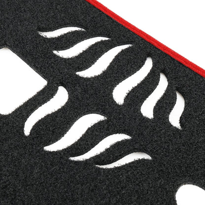 Left-hand Drive Dark Mat Car Dashboard Cover Car Light Pad Instrument Panel Sunscreen Car Mats for Land Rover Discovery 4 (Please note the model and year)(Red) by buy2fix