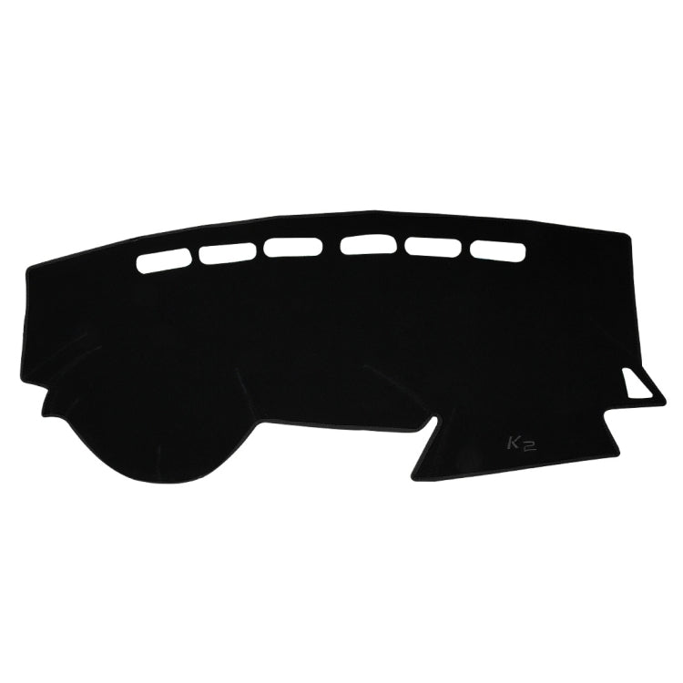 Left-hand Drive Car Light Instrument Panel Sunscreen Dashboard Mats Cover for Kia K2, Please Note Model and Year(Black) by buy2fix