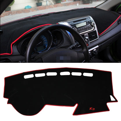 Left-hand Drive Car Light Instrument Panel Sunscreen Dashboard Mats Cover for Kia K2, Please Note Model and Year(Red) by buy2fix