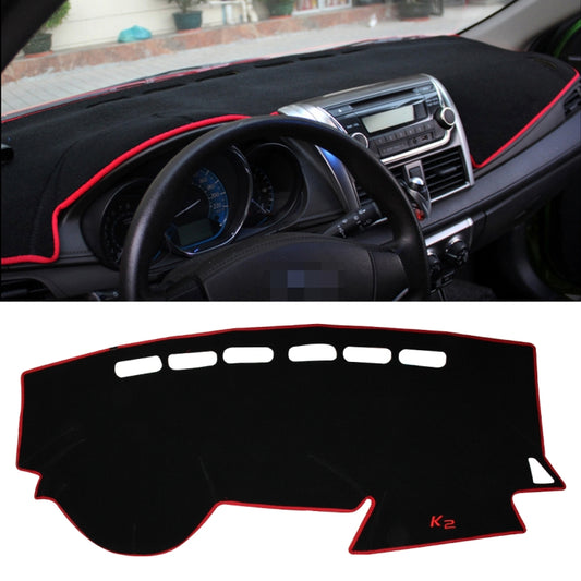 Left-hand Drive Car Light Instrument Panel Sunscreen Dashboard Mats Cover for Kia K2, Please Note Model and Year(Red) by buy2fix
