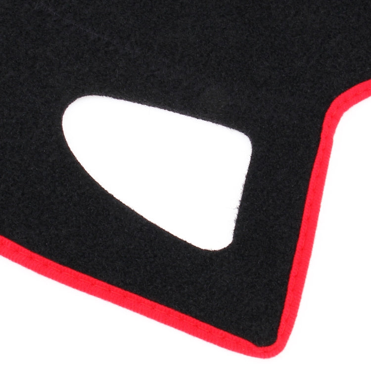 Left-hand Drive Car Light Instrument Panel Sunscreen Dark Mats Cover for Venucia B50 / R50(Red) by buy2fix