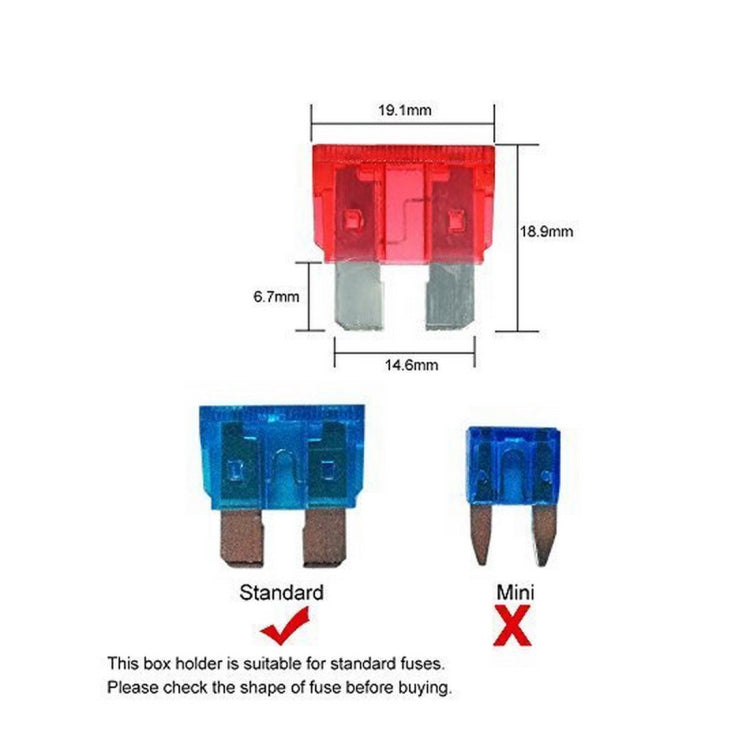 Universal 6 Way Fuse Box Block Fuse Holder Box Car Vehicle Circuit Automotive Blade Tool 6 Way Fuse Block, DC 10V-32V - Fuse by buy2fix | Online Shopping UK | buy2fix