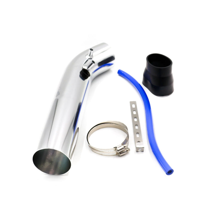 Universal  Air Intakes Short Cold Racing Aluminium Air Intake Pipe Hose with Cone Filter Kit System(Silver) - Air Intake System by buy2fix | Online Shopping UK | buy2fix