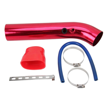 Universal Air Intakes Short Cold Racing Aluminium Air Intake Pipe Hose with Cone Filter Kit System(Red) by buy2fix