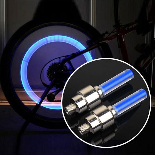 2 PCS Wheel Tyre Lamp With Battery for Car / Motorbike / Bike(Blue Light) by buy2fix