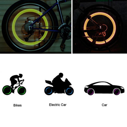 2 PCS Wheel Tyre Lamp With Battery for Car / Motorbike / Bike(Yellow Light) by buy2fix