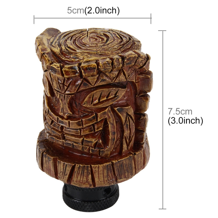 Universal Wood Avatar Shape Car Shift Lever Resin Modified Gear Knobs by buy2fix