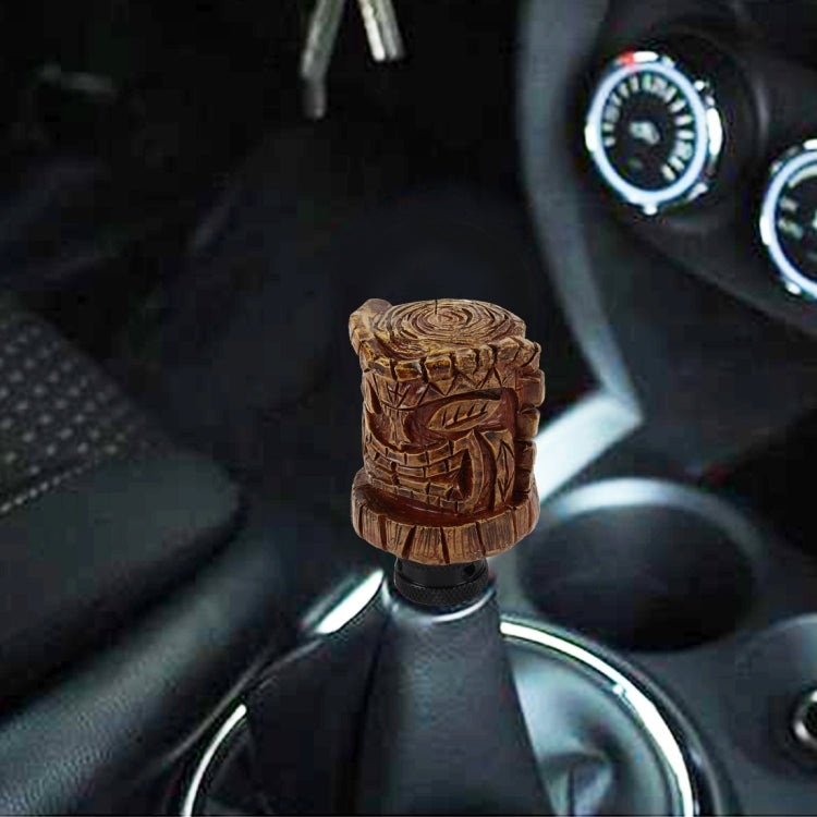 Universal Wood Avatar Shape Car Shift Lever Resin Modified Gear Knobs by buy2fix